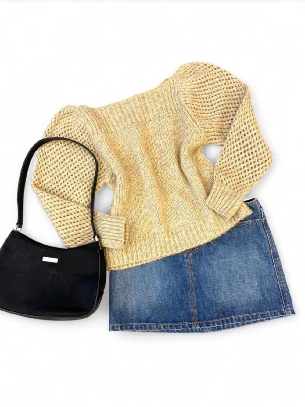 loveshackfancy knitted sweater / wool sweater / size xs s